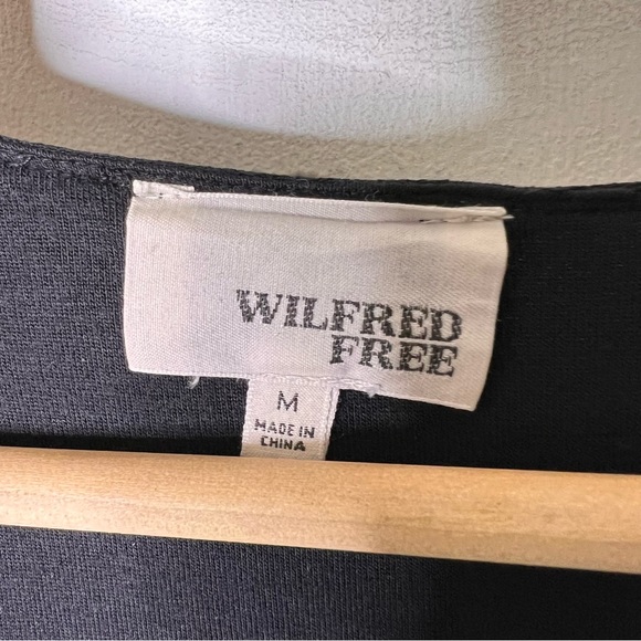 Wilfred Free Aritzia Black Scoop Neck Mini Dress - Picture 3 of 3